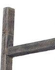 72" X 15" Smoky Black Wood Hanging Dimensional Sculpture