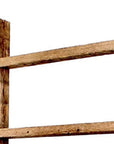 72" X 18" Gray Wood Hanging Dimensional Sculpture