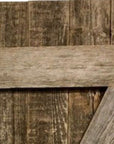 Set of Two 36" X 14" Gray Solid Wood Wall Decor