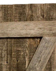 Set of Two 36" X 14" Gray Solid Wood Wall Decor