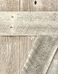 Set of Two 36" X 14" Gray Solid Wood Wall Decor