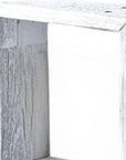 Set of Three Espresso Wood Square Hanging Dimensional Sculpture
