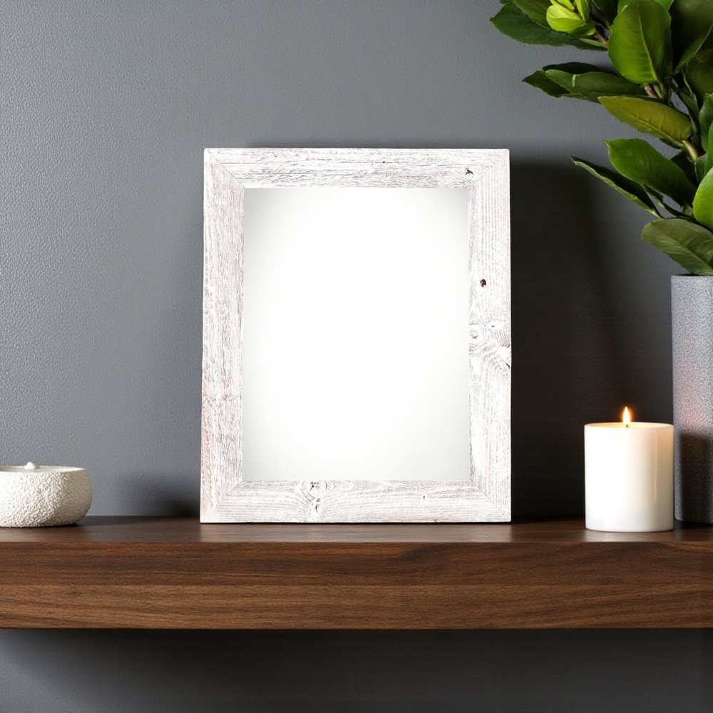 5" x 7" White Wood Tabletop Picture Frame