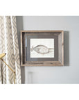 16" x 20" Gray Wood Hanging Picture Frame