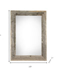 13" x 19" Gray Wood Hanging Picture Frame