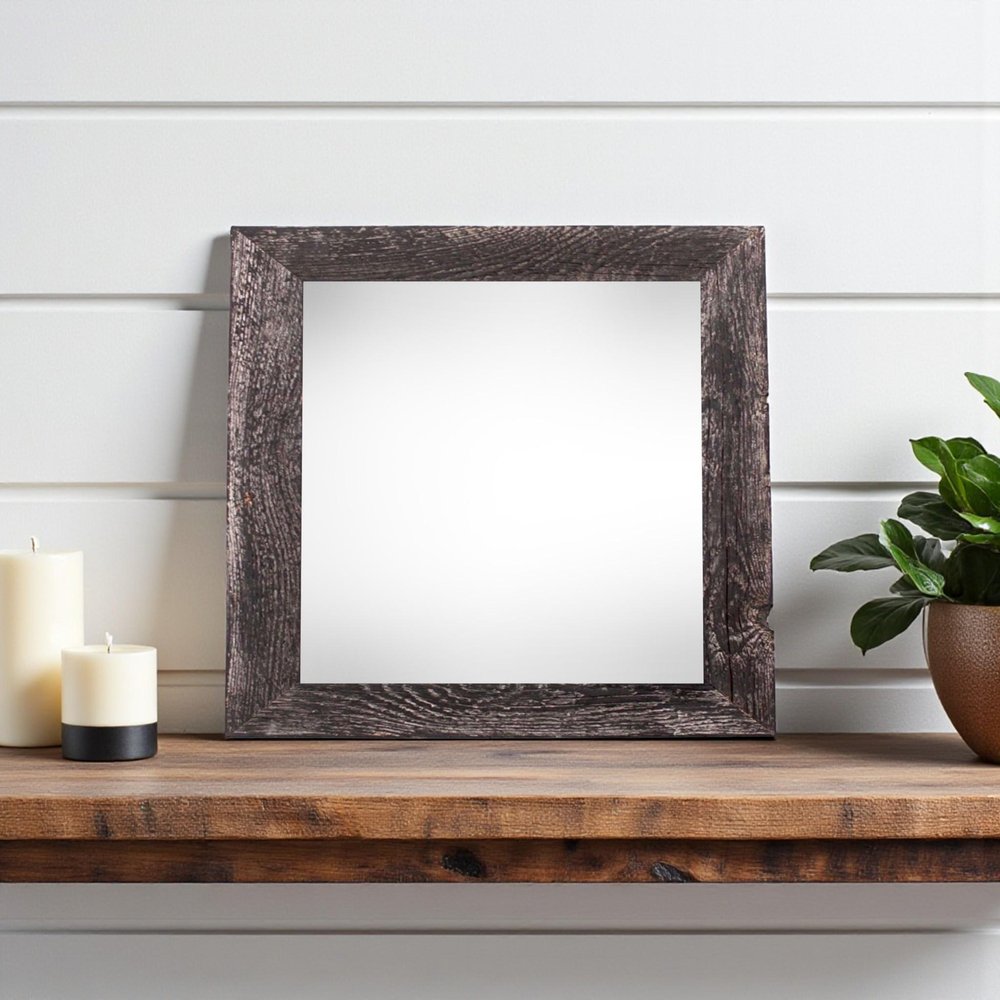 12" x 12" Black Wood Tabletop Picture Frame