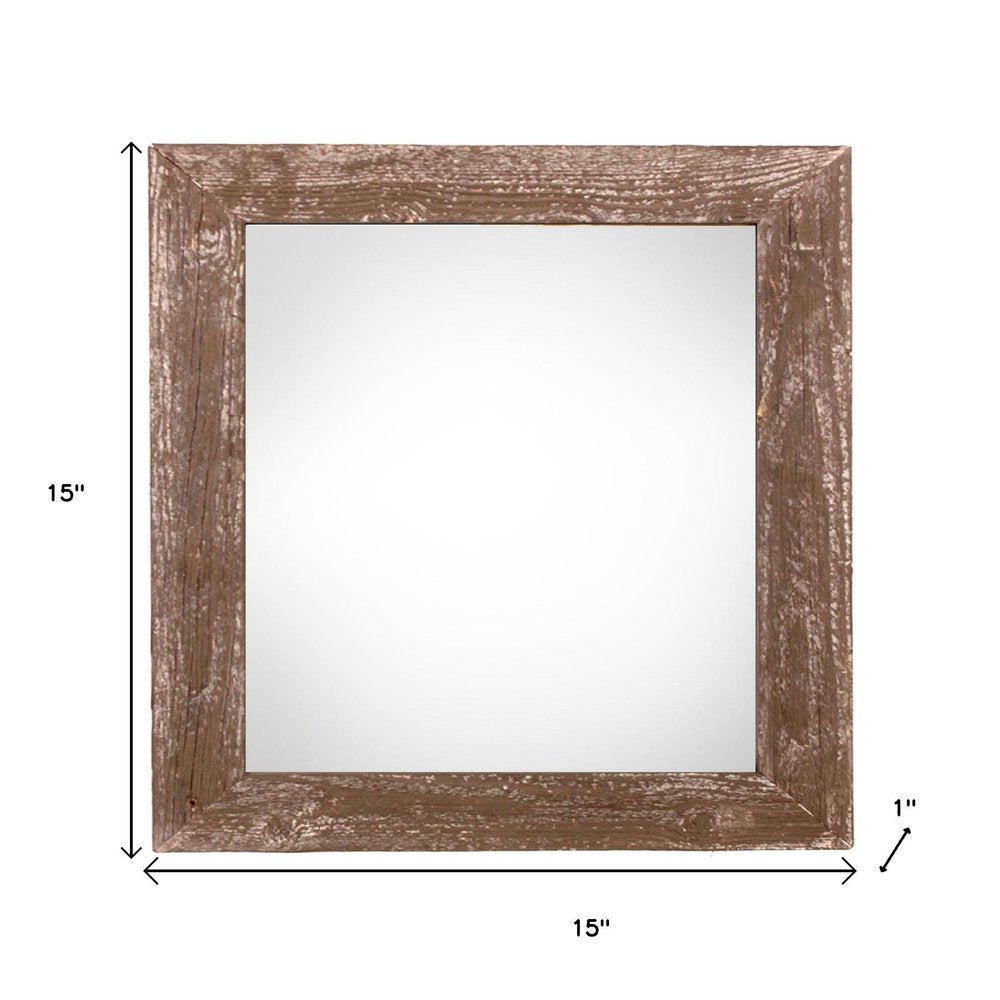12" x 12" Brown Wood Tabletop Picture Frame