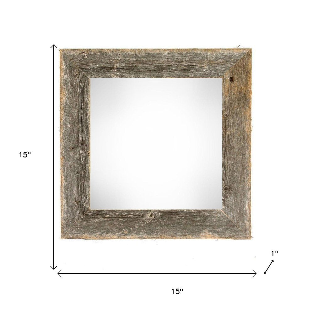 12" x 12" Gray Wood Tabletop Picture Frame
