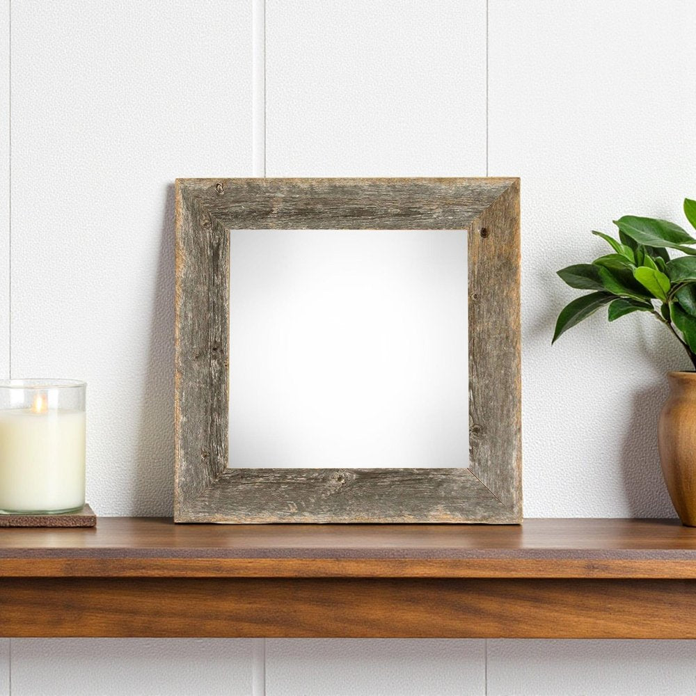 12" x 12" Gray Wood Tabletop Picture Frame