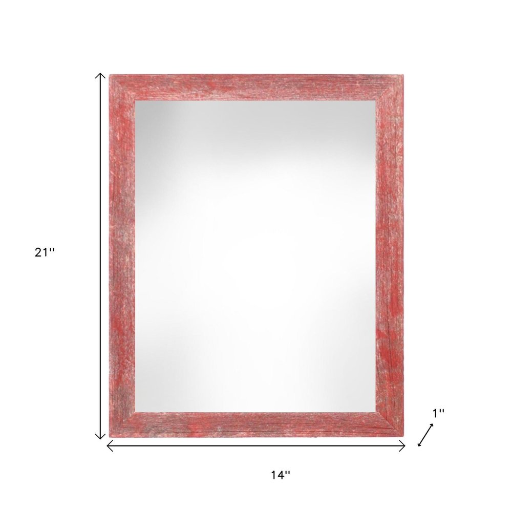 12" x 18" Red Wood Hanging Picture Frame