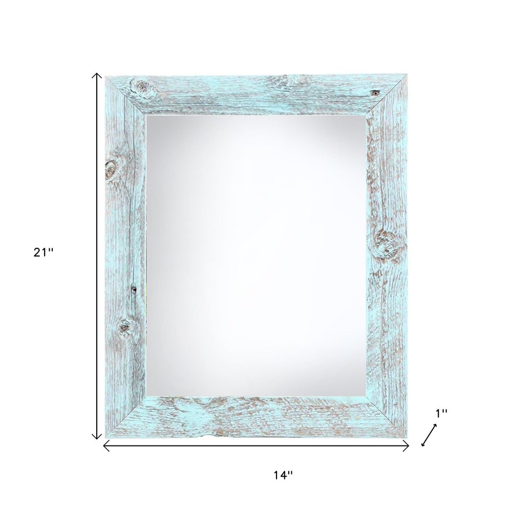 12" x 18" Blue Wood Hanging Picture Frame