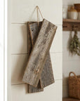 Set of Six 4" X 48" Gray and Brown Wood Plank Wall Decor