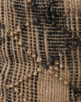 20" Jute Cylinder Geometric Pouf Ottoman