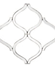 Interlocking Mirrored Curved Shapes With Beveled Edge