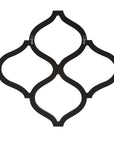 Interlocking Mirrored Curved Shapes With Beveled Edge