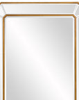 Recatngle Gold Leaf Mirror With Angled Corners Frame