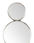 Silver and Clear Modern Bling Mirrored Wall Sconce