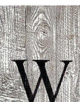 60" Whitewash And Black Solid Wood Welcome Porch Sign
