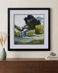 Set Of Two Bean Fields And Tall Trees Framed Art
