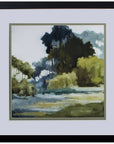 Set Of Two Bean Fields And Tall Trees Framed Art