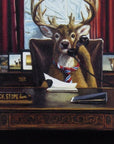 The Buck Stops Here Framed Art