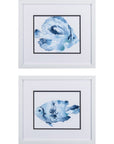 Set Of 2 Blue Watercolor Fish A Framed Art