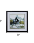 Reflections Watercolor Abstract Framed Art