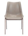 Set Of Two Walnut Solid Back Dining Chairs