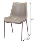 Set Of Two Walnut Solid Back Dining Chairs