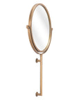 Gold Round Wall Mount Mirror