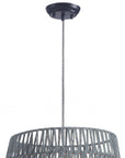 Gray Woven Sky Zig Zag Ceiling Lamp