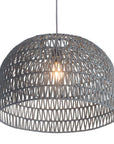 Gray Lantern Metal Dimmable Ceiling Light With Shades