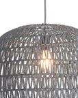 Gray Lantern Metal Dimmable Ceiling Light With Shades