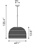 Gray Lantern Metal Dimmable Ceiling Light With Shades