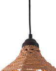 Natural Lantern Metal Dimmable Ceiling Light With Natural Shades