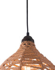Natural Lantern Metal Dimmable Ceiling Light With Natural Shades