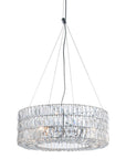 Silver Lantern Metal Chandelier With Silver Shades