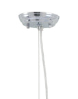 Silver Lantern Metal Chandelier With Silver Shades