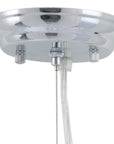 Silver Lantern Metal Chandelier With Silver Shades
