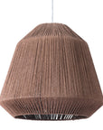Brown Woven Paper String Hanging Pendent Lamp