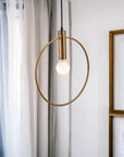 Gold Ring Metal Dimmable Chandelier