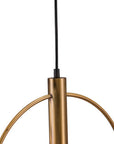 Gold Ring Metal Dimmable Chandelier