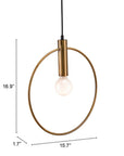 Gold Ring Metal Dimmable Chandelier