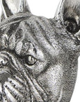 Set of Two 6" Silver Metal Dog Decorative Bookends