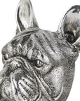 Set of Two 6" Silver Metal Dog Decorative Bookends