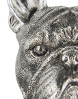 Set of Two 6" Silver Metal Dog Decorative Bookends