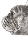 Set of Two 6" Silver Metal Dog Decorative Bookends