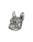 Set of Two 6" Silver Metal Dog Decorative Bookends