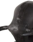 Set of Two 6" Black Metal Bull Decorative Bookends
