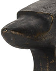 Set of Two 6" Black And Gold Polyresin Decorative Bookends